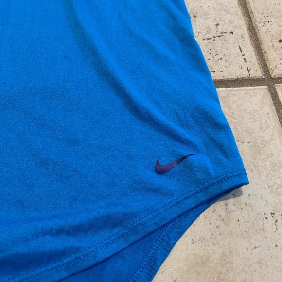 Nike Blue Dri-FIT "Just Do It" Racerback Tank Top - Size S - Picture 2 of 9
